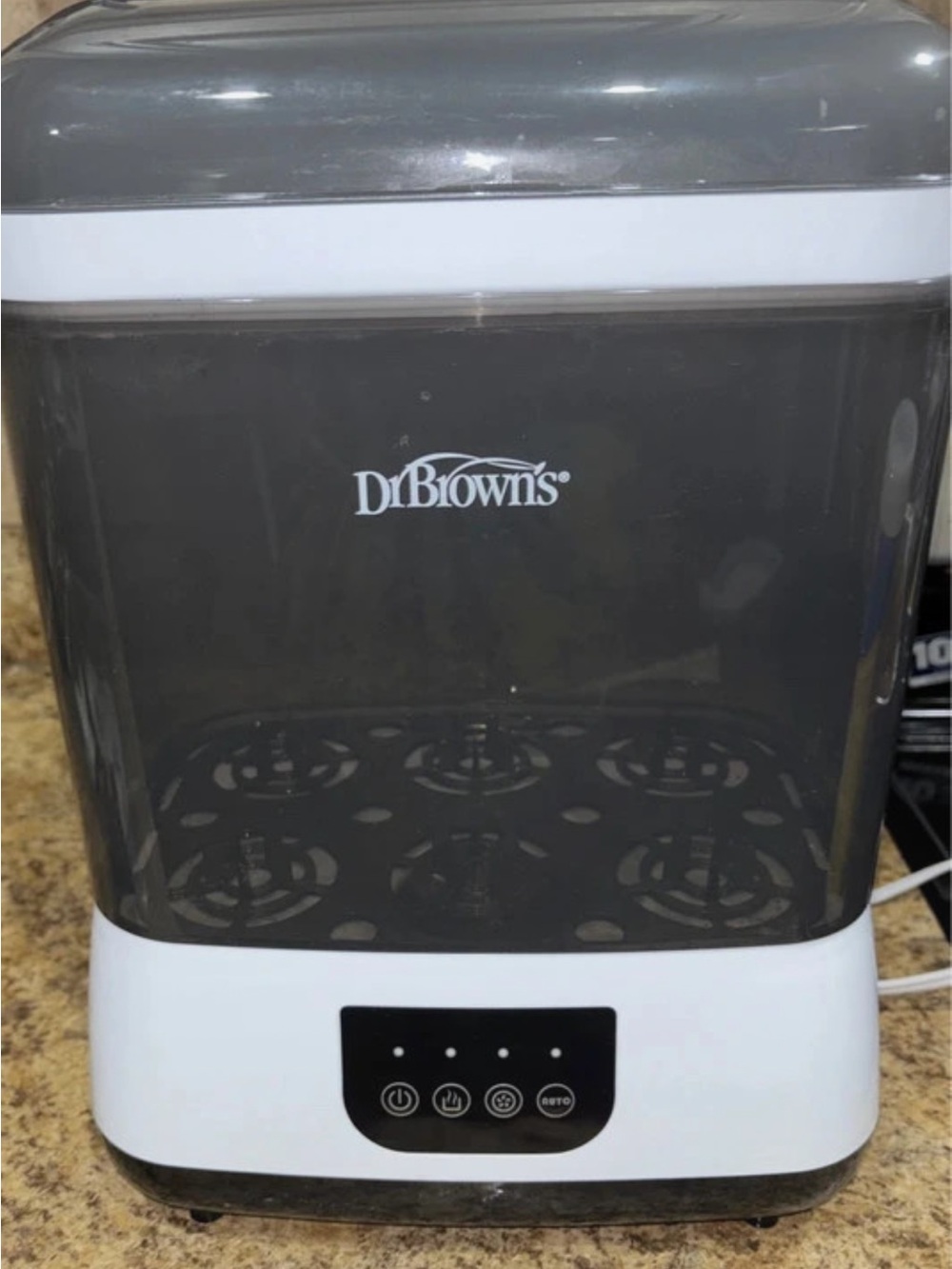 Dr. Brown's Electric Bottle Sterilizer – Smoke Gray & White